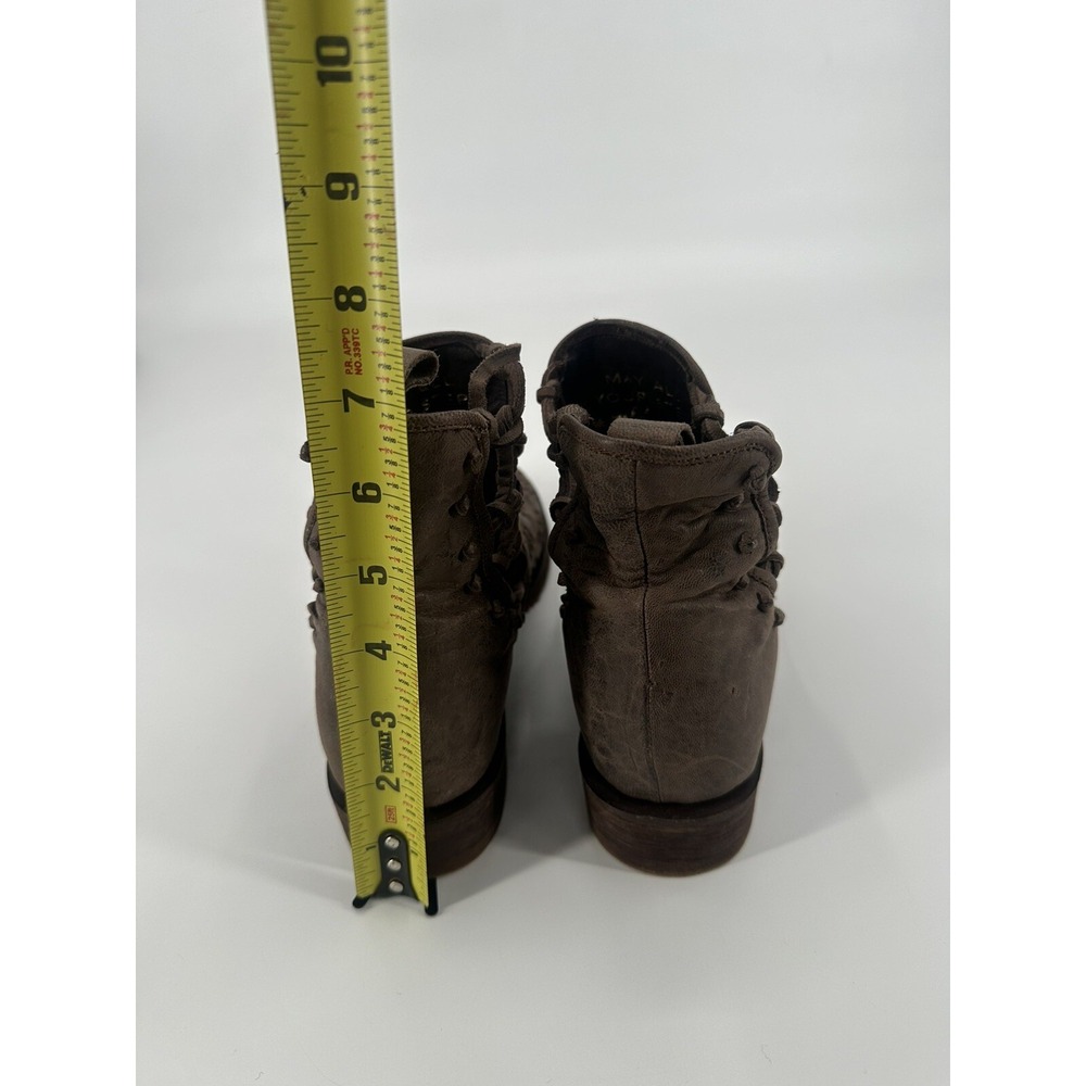 PATINA VIE BY LANE COWGIRL ANKLE BOOTIES WOMEN'S SIZE 7.5 BROWN - Picture 6 of 13